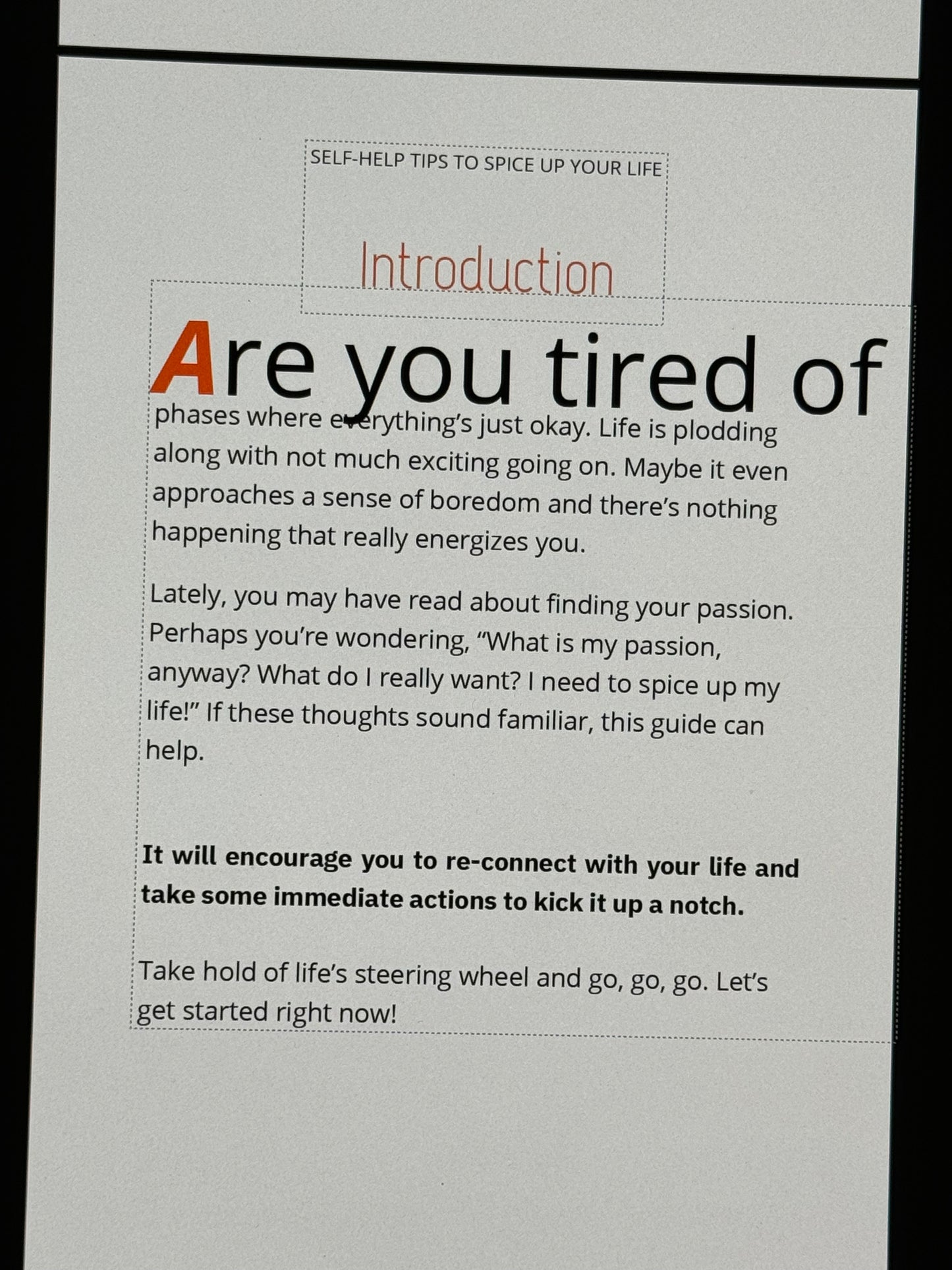 Self-Help Tips To Spice Up Your Life