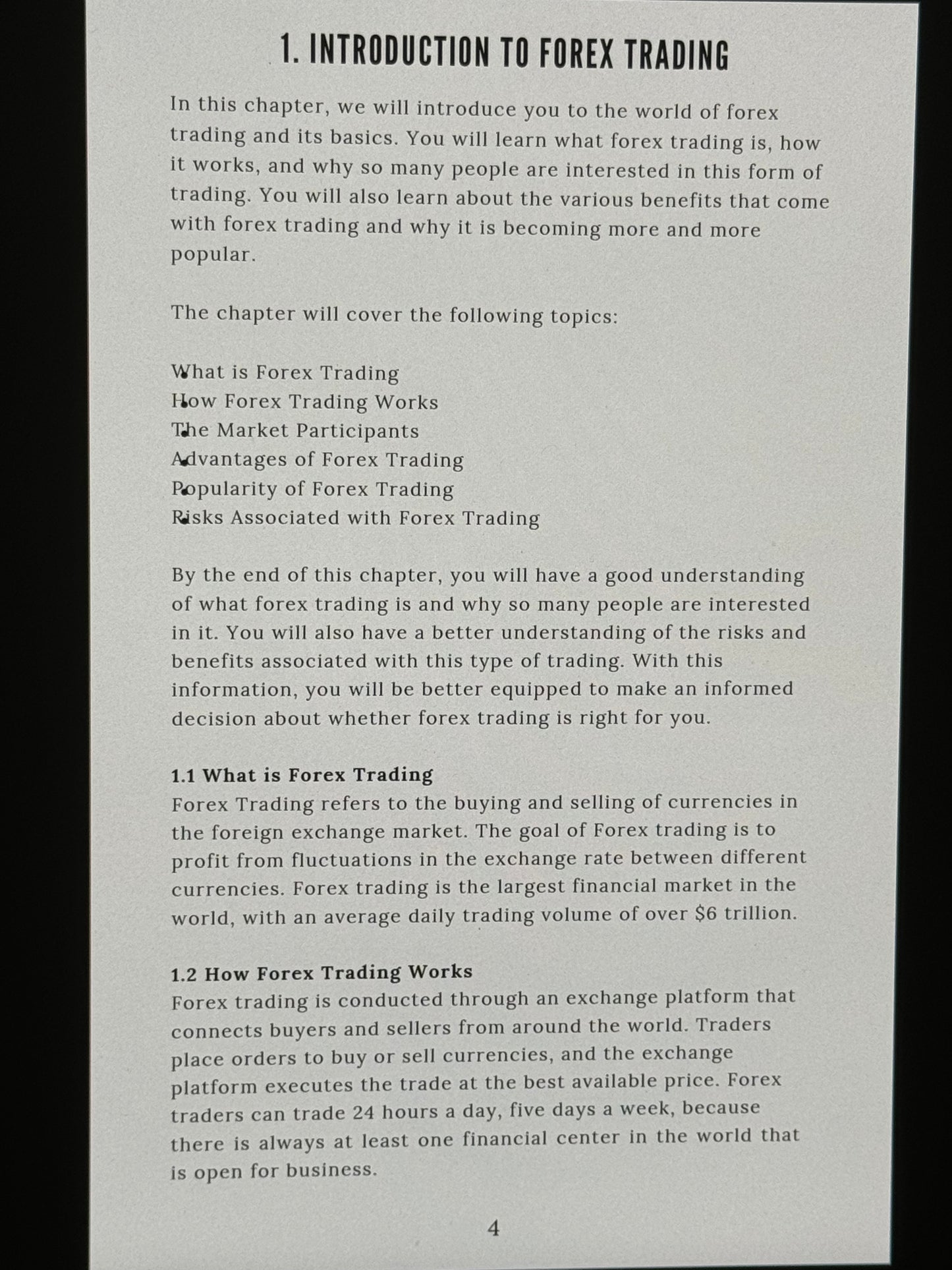 FOREX Trading Comprehensive Guide