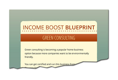 Income Boost Blueprint Green Consulting