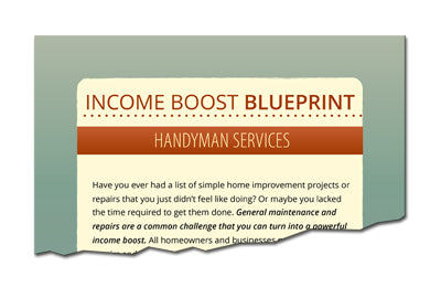 Income Boost Blueprint Handyman Services