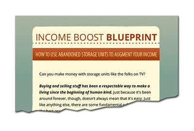 Income Boost Blueprint How To Use Abandoned Storage Units To Augment Your Income
