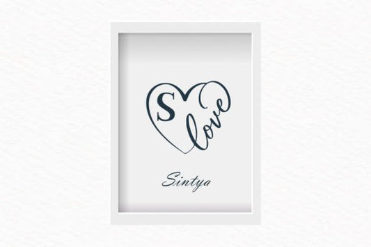 Monogram Love Frame