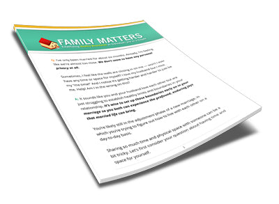 Family Matters Establishing Healthy Boundaries as Individuals and as a Couple