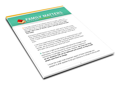 Family Matters How to be More Open and Honest About Your Feelings