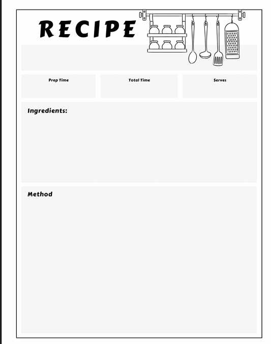 Recipe Book Template