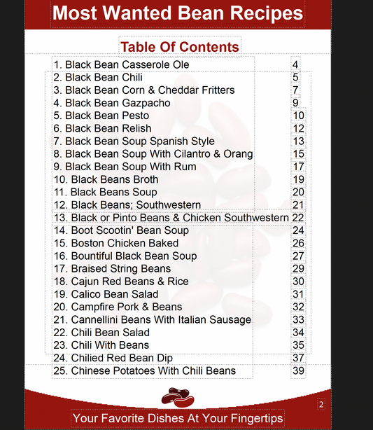 Most Wanted Bean Recipes