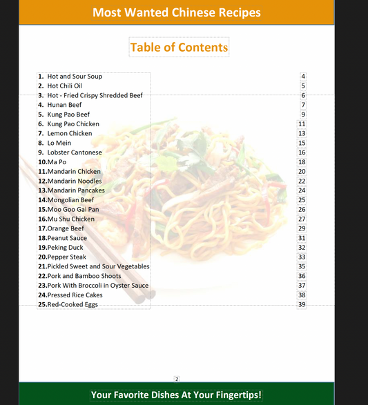 Most Wanted Chinese Recipes