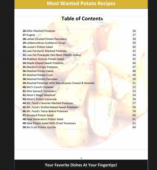 Most Wanted Potato Recipes