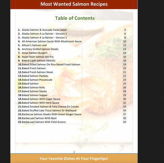 Most Wanted Salmon Recipes