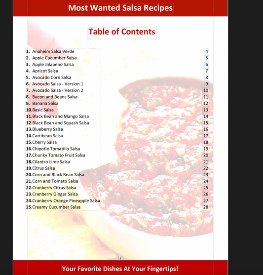 Most Wanted Salsa Recipes