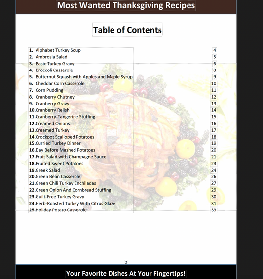 Most Wanted Thanksgiving Recipes