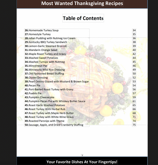 Most Wanted Thanksgiving Recipes