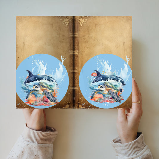 Sea Animals Matching Cover Page