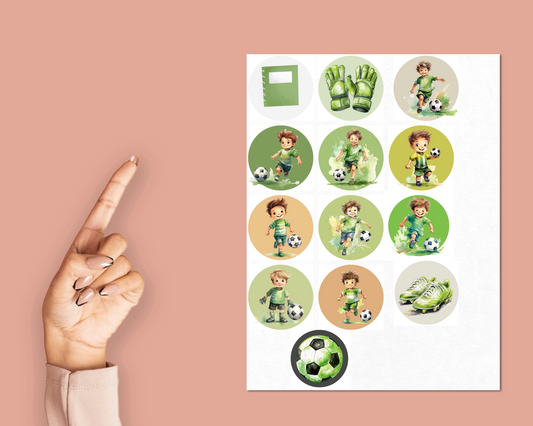 Printable soccer stickers | Royalty Luxury Health and Beauty