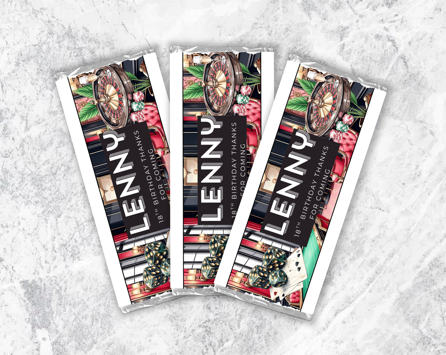 18th Birthday Chocolate Bar Wrapper