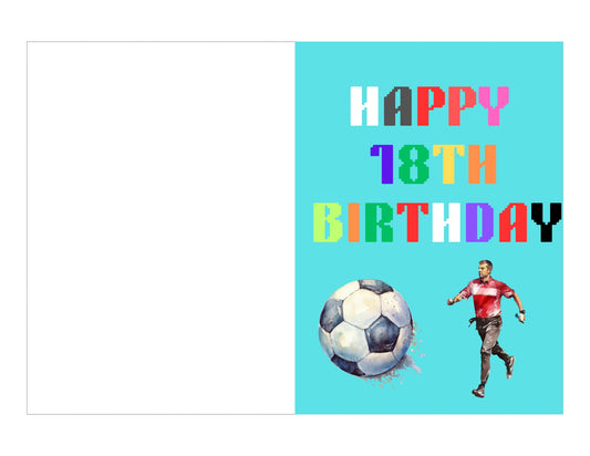 18th Birthday Card Boy