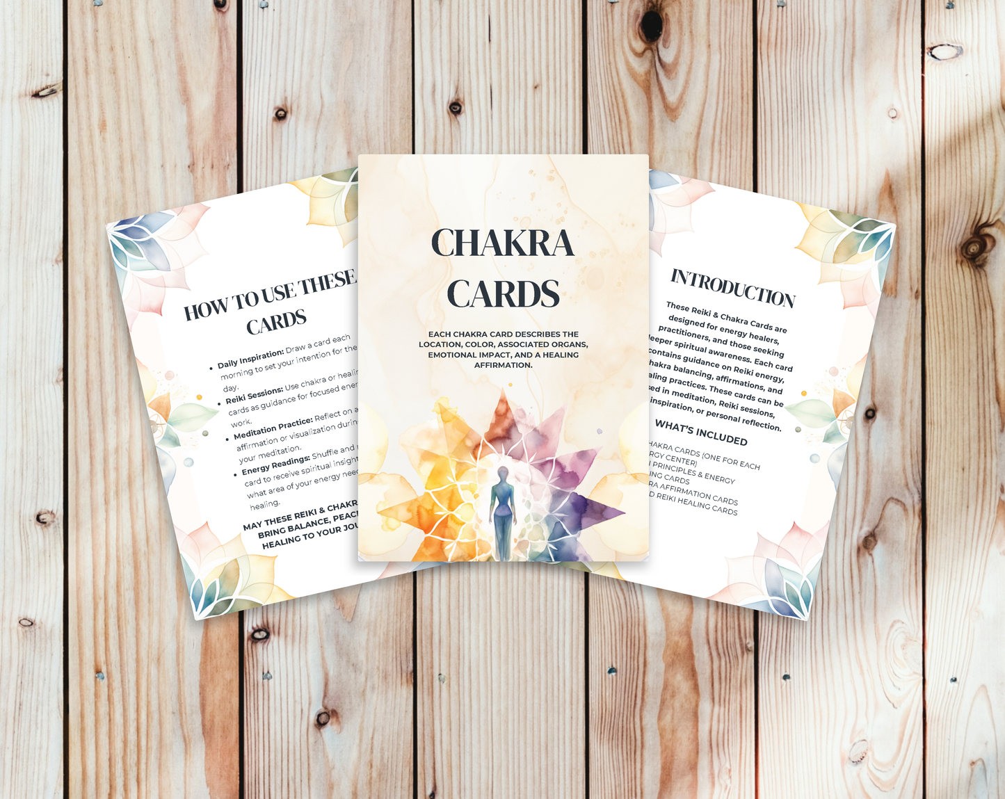 30 Chakra Affirmation Cards