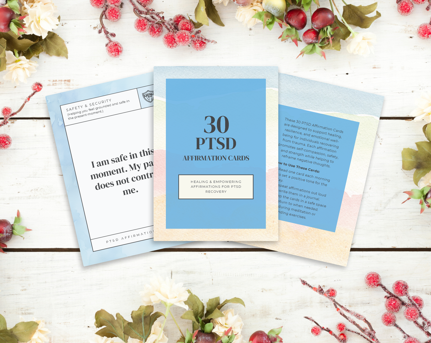 30 PTSD Affirmation Cards