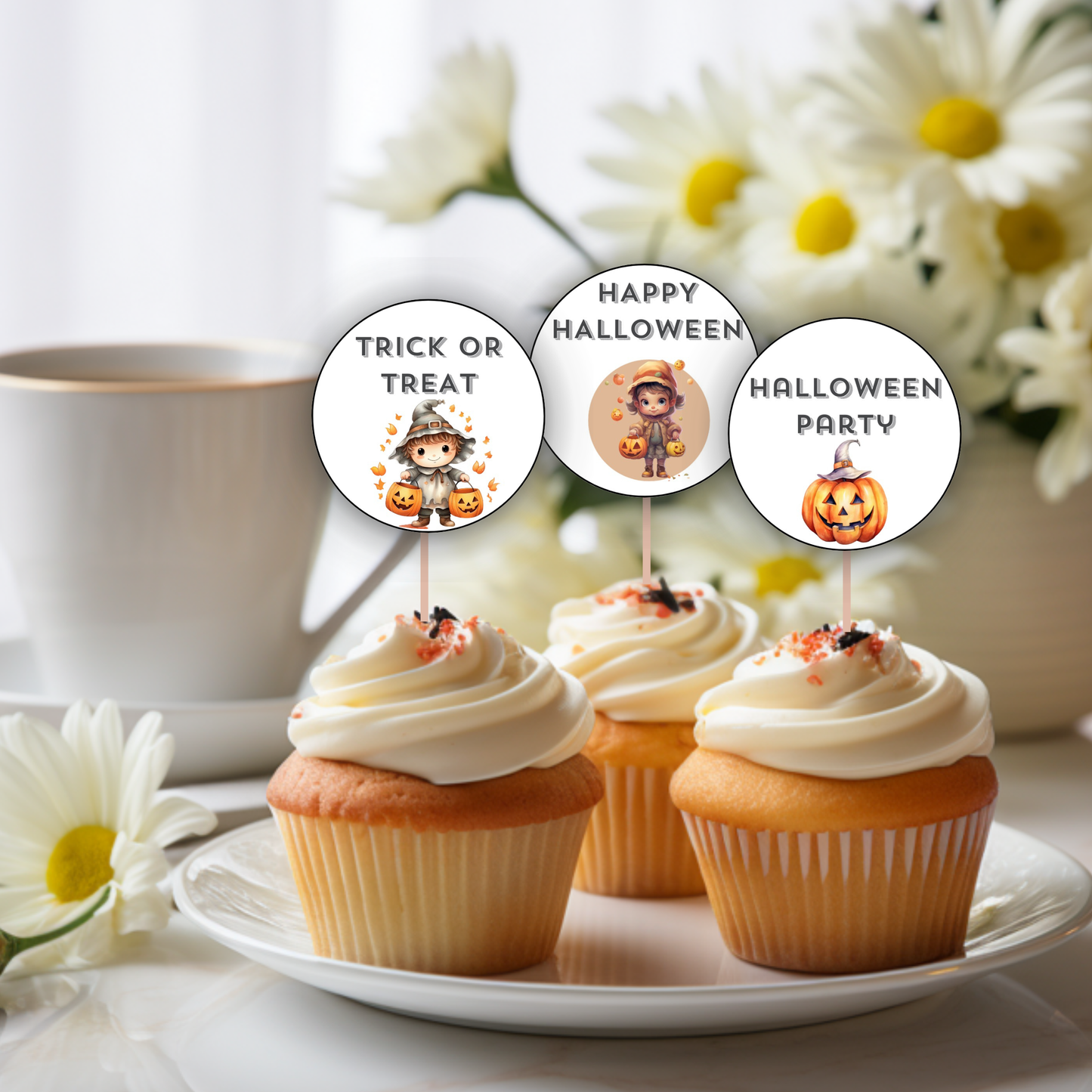 Halloween Cupcake Toppers