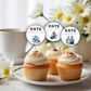 80th Birthday Cupcake Toppers Girl