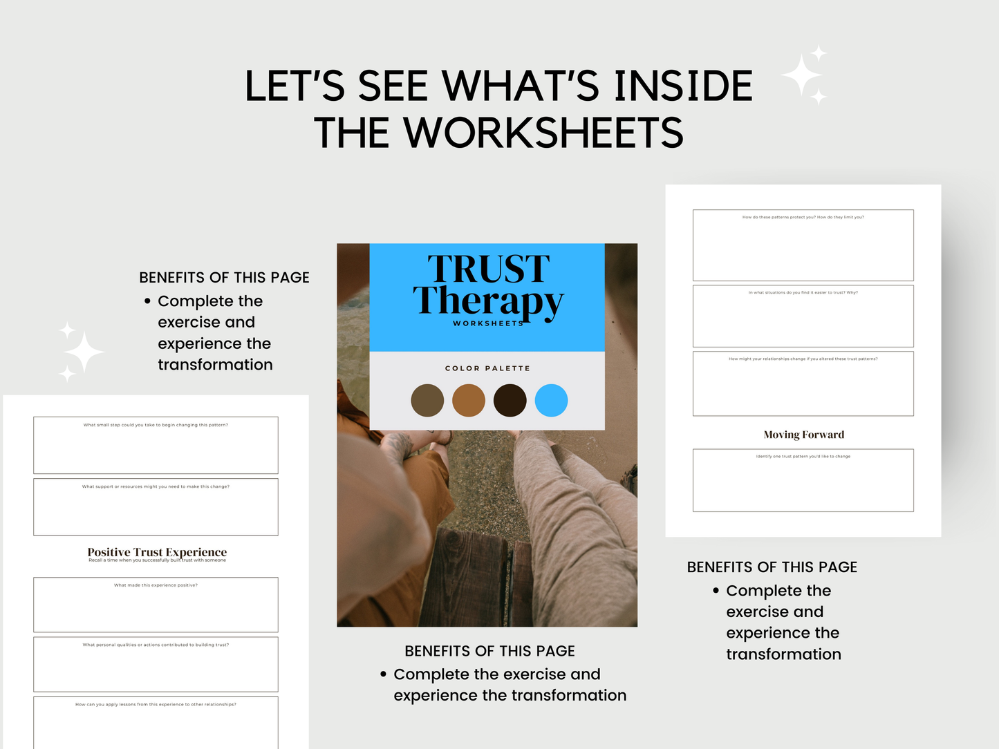 Trust Therapy Worksheets