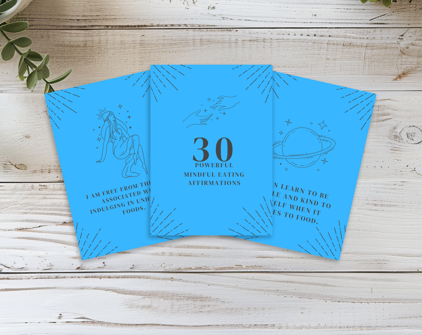 30 Mindful Eating Affirmation Cards