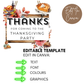 Thanksgiving Thank You Tag
