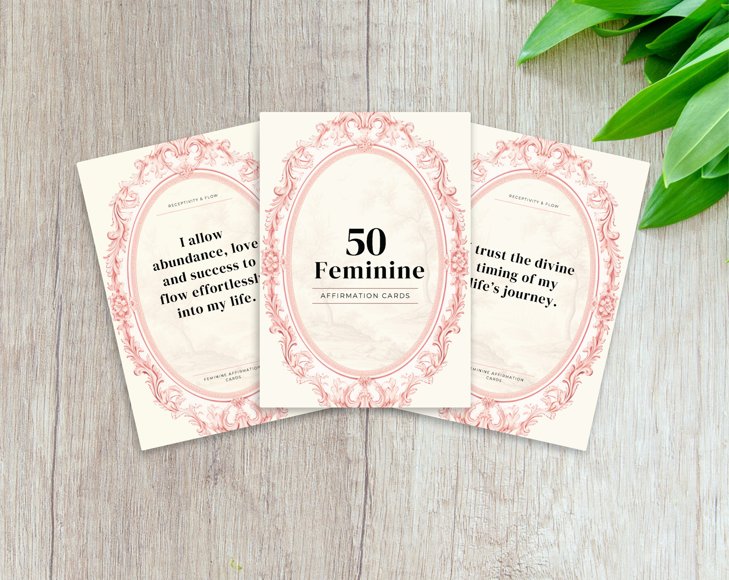50 Feminine Affirmation Cards