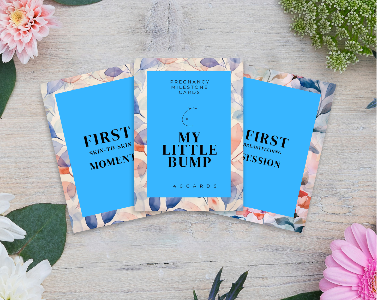 40 Pregnancy Milestone Cards