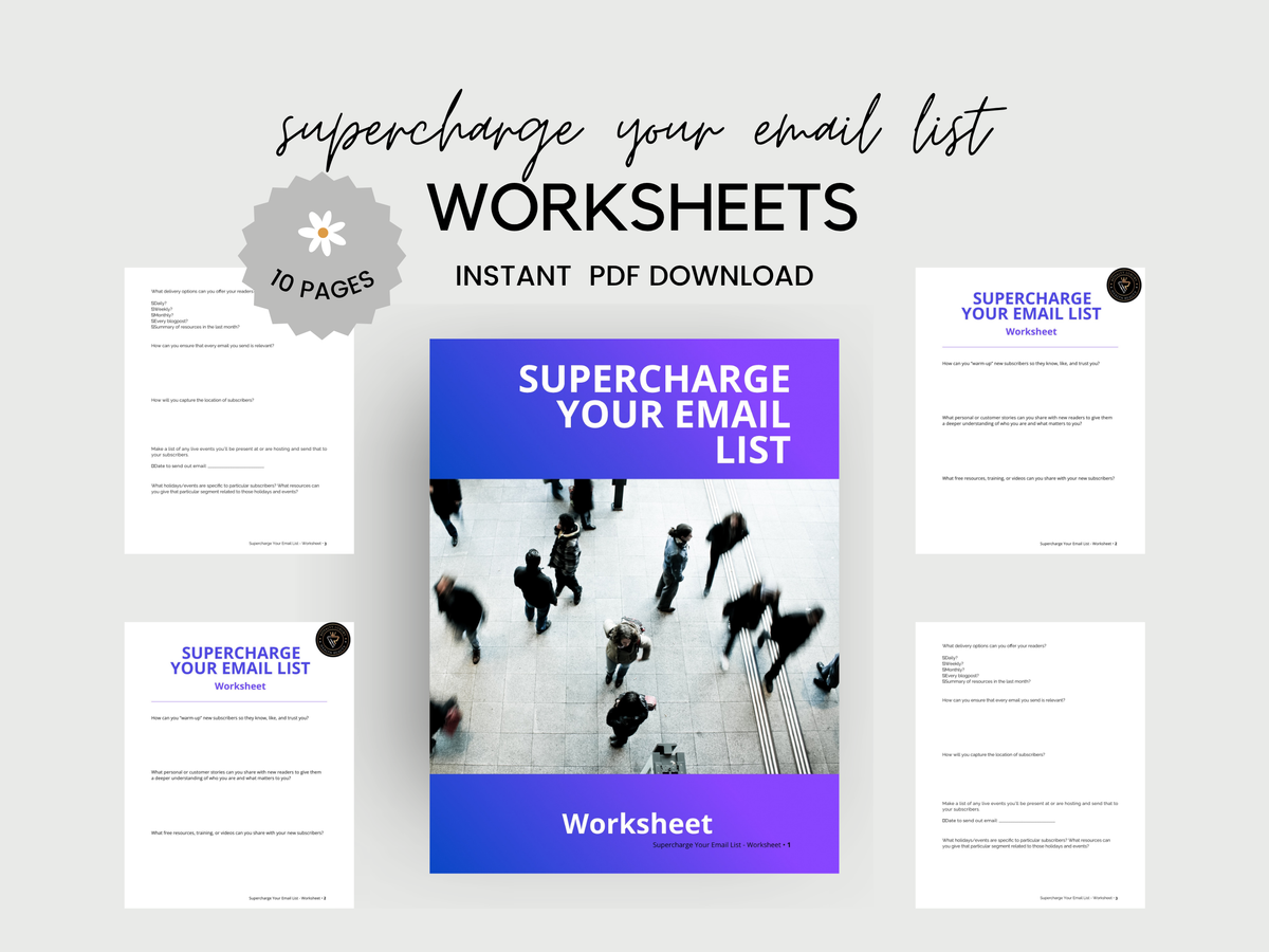 Email Marketing Worksheet