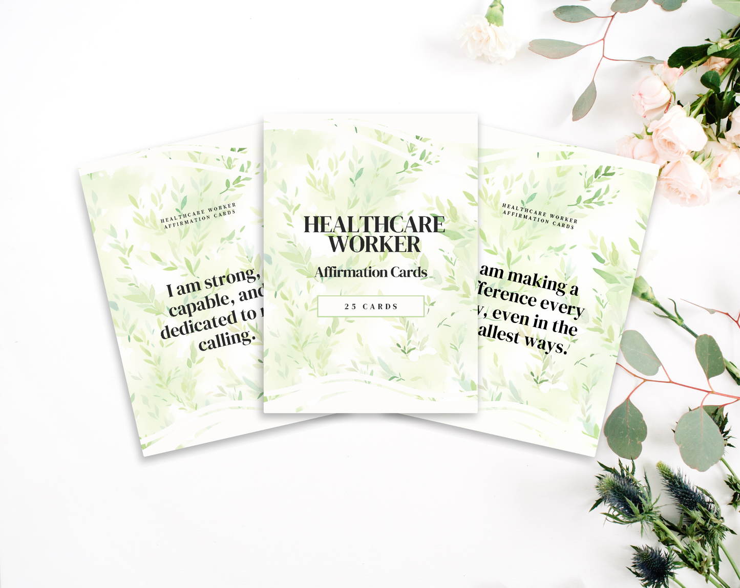 25 Healthcare Worker Affirmation Cards