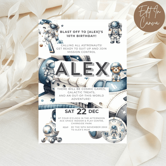 10th Birthday Invitation