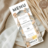 10th Birthday Menu