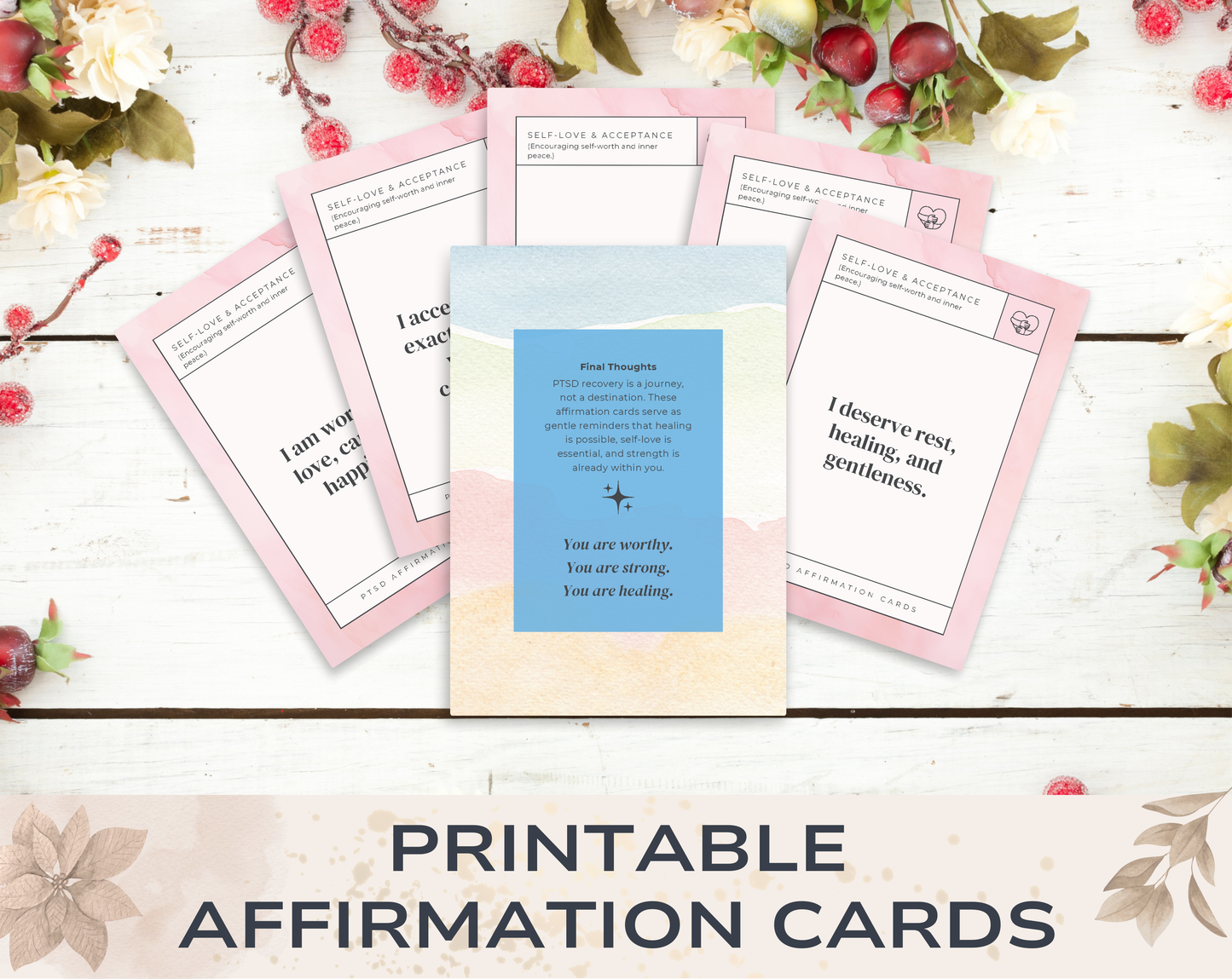 30 PTSD Affirmation Cards