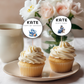80th Birthday Cupcake Toppers Girl