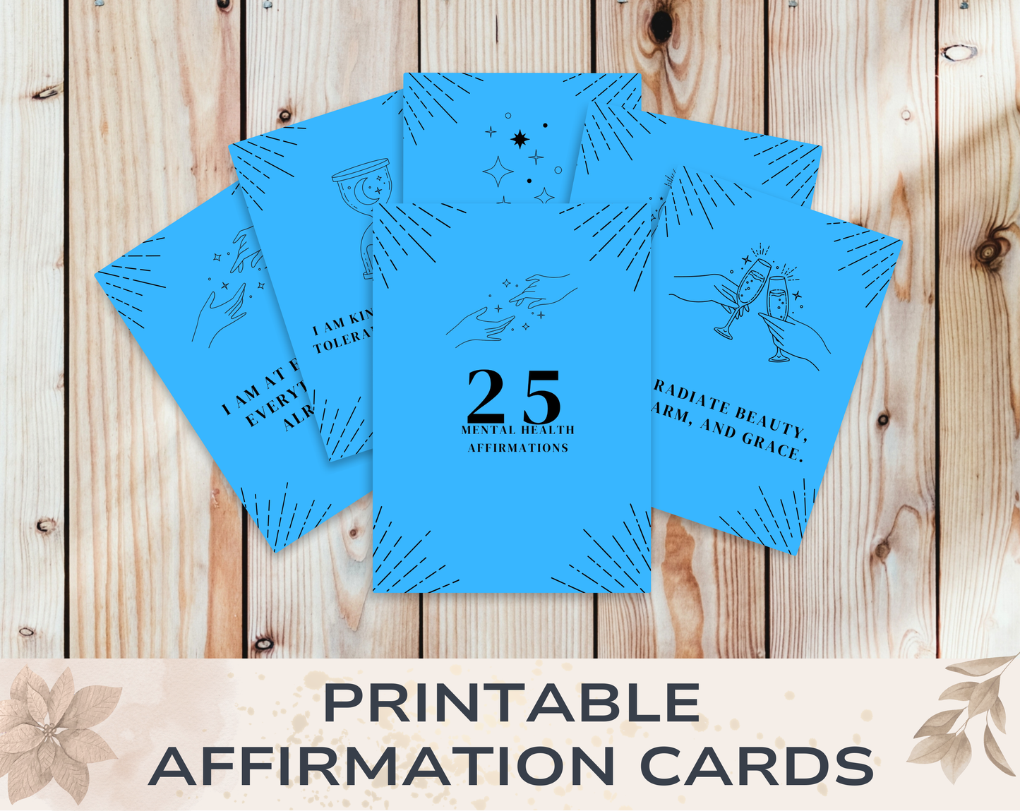 25 Mental Health Affirmation Cards