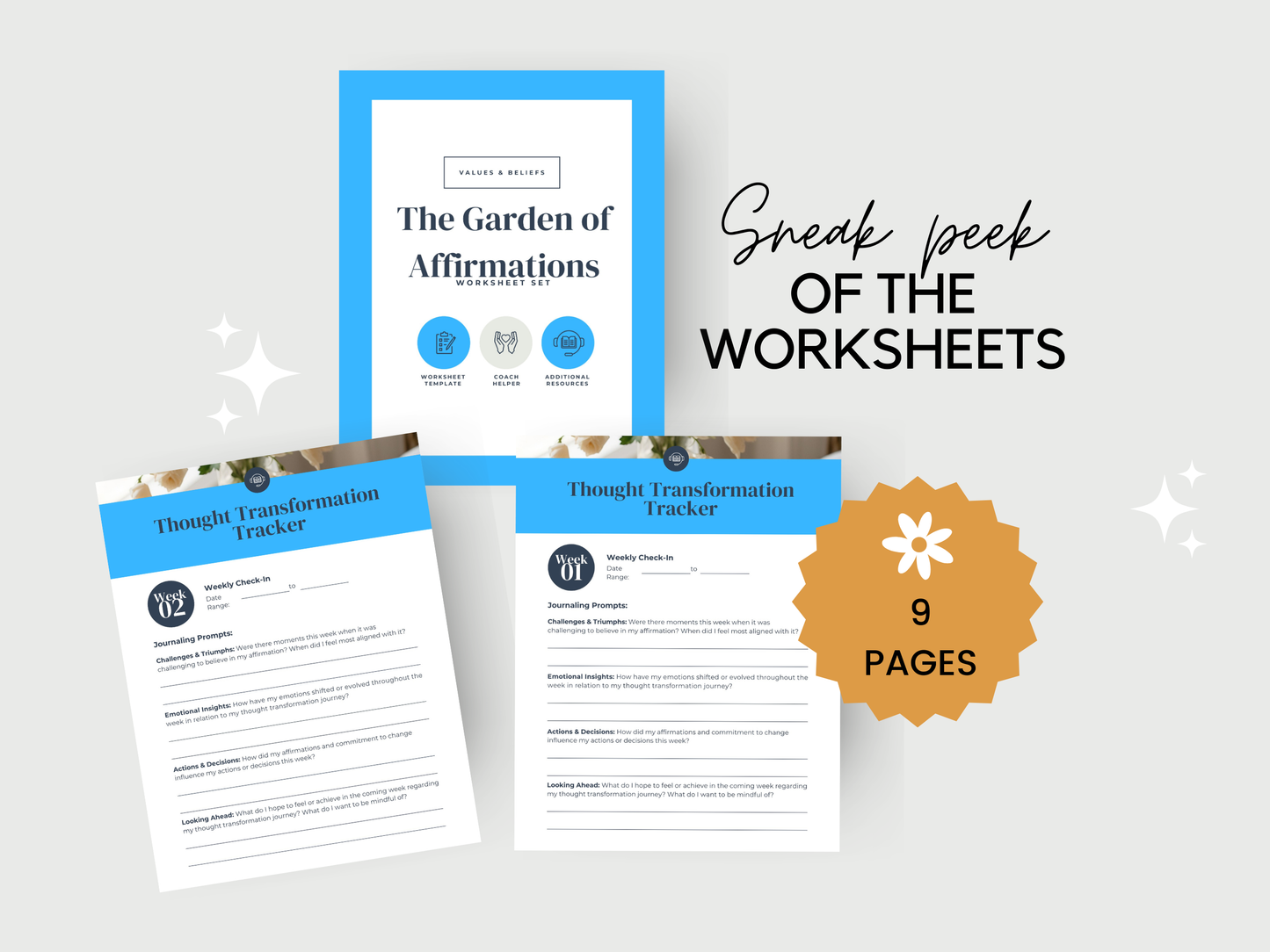 The Garden of Affirmations Worksheets
