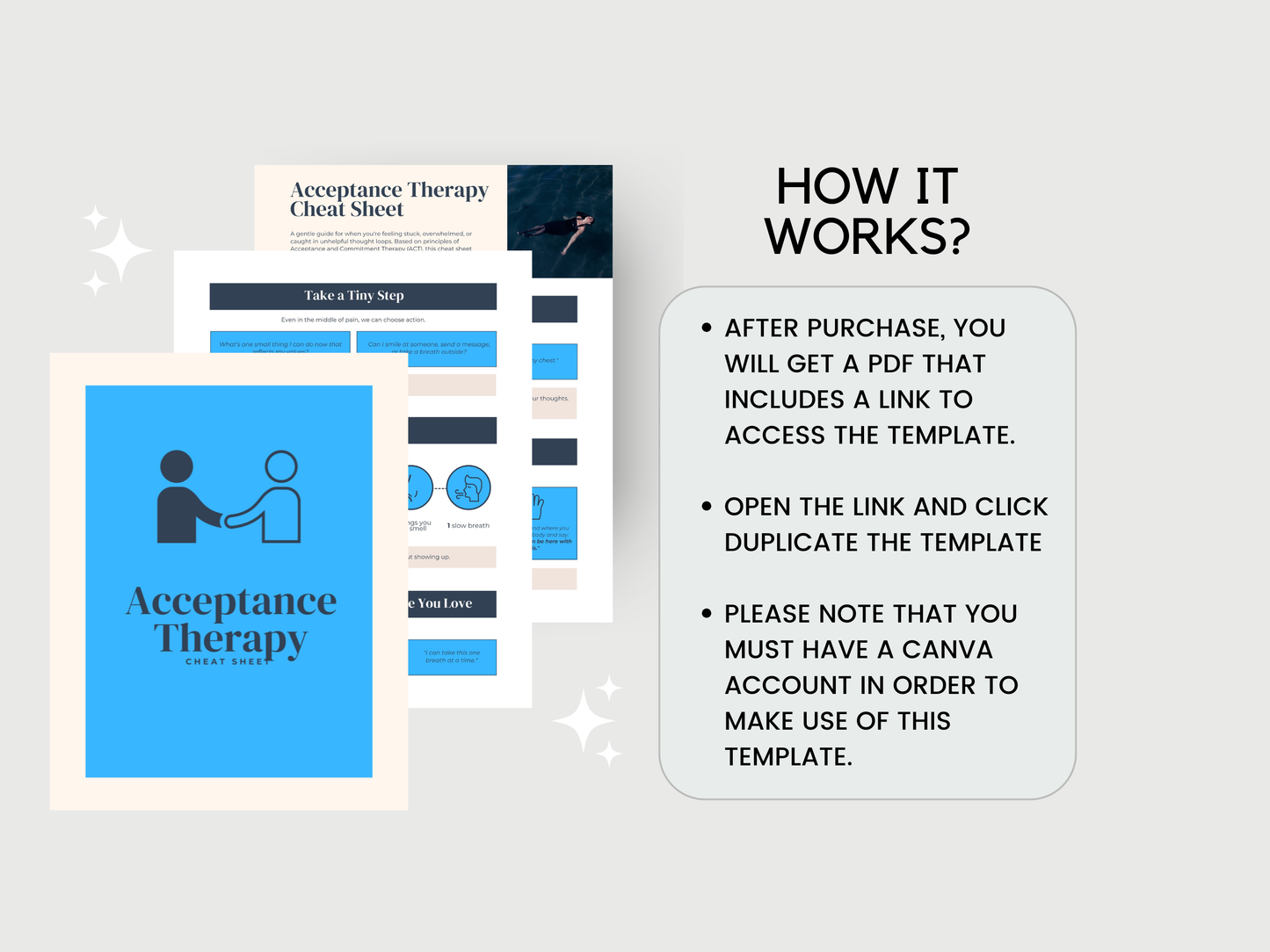 Acceptance Therapy Cheat Sheet