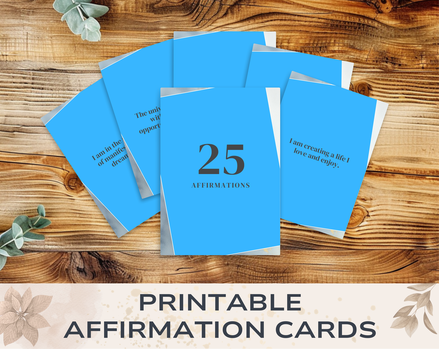 25 Manifestation Affirmation Cards