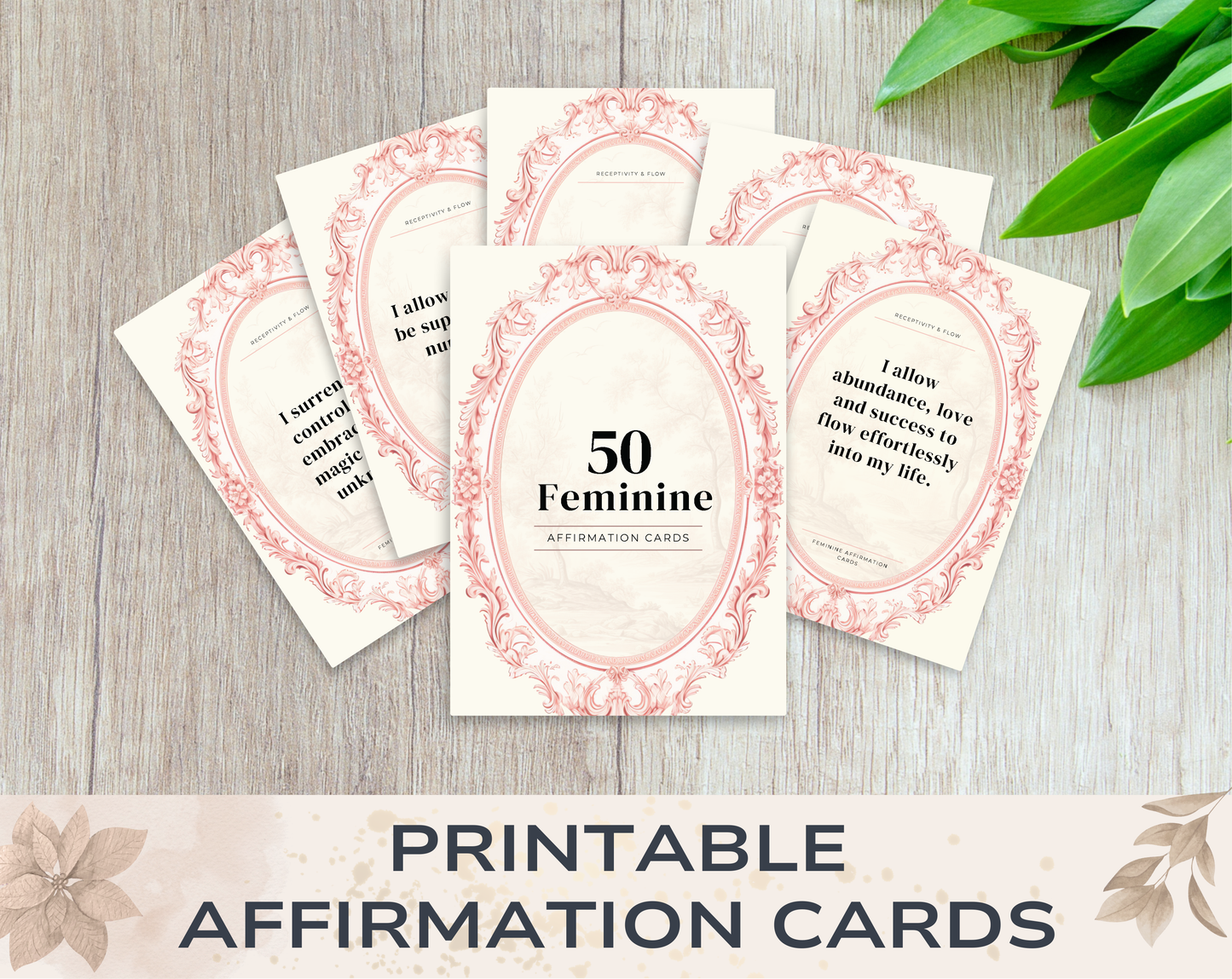 50 Feminine Affirmation Cards