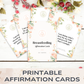 25 Breastfeeding Affirmation Cards