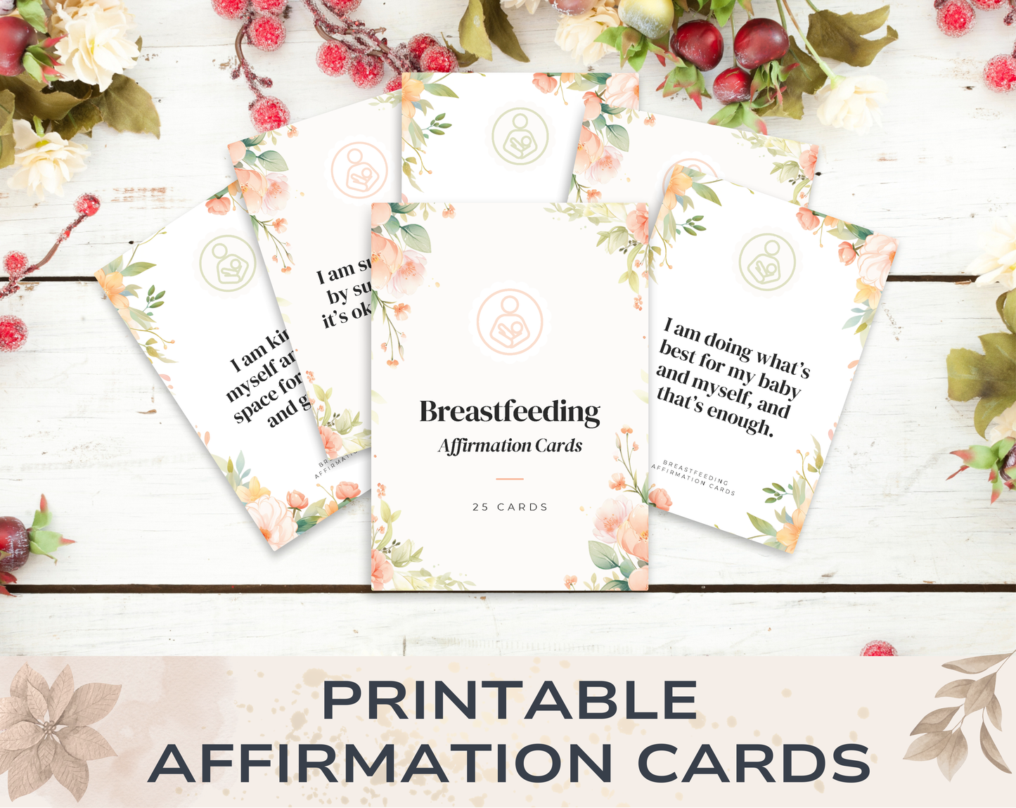 25 Breastfeeding Affirmation Cards