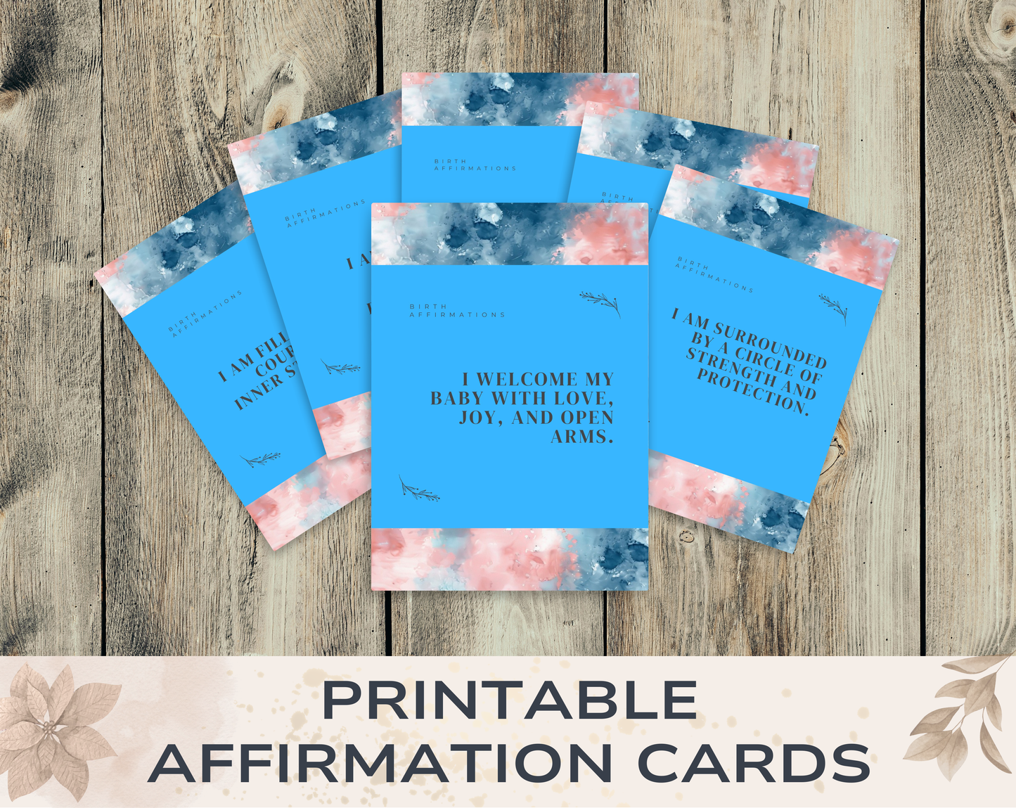 30 Birth Affirmation Cards