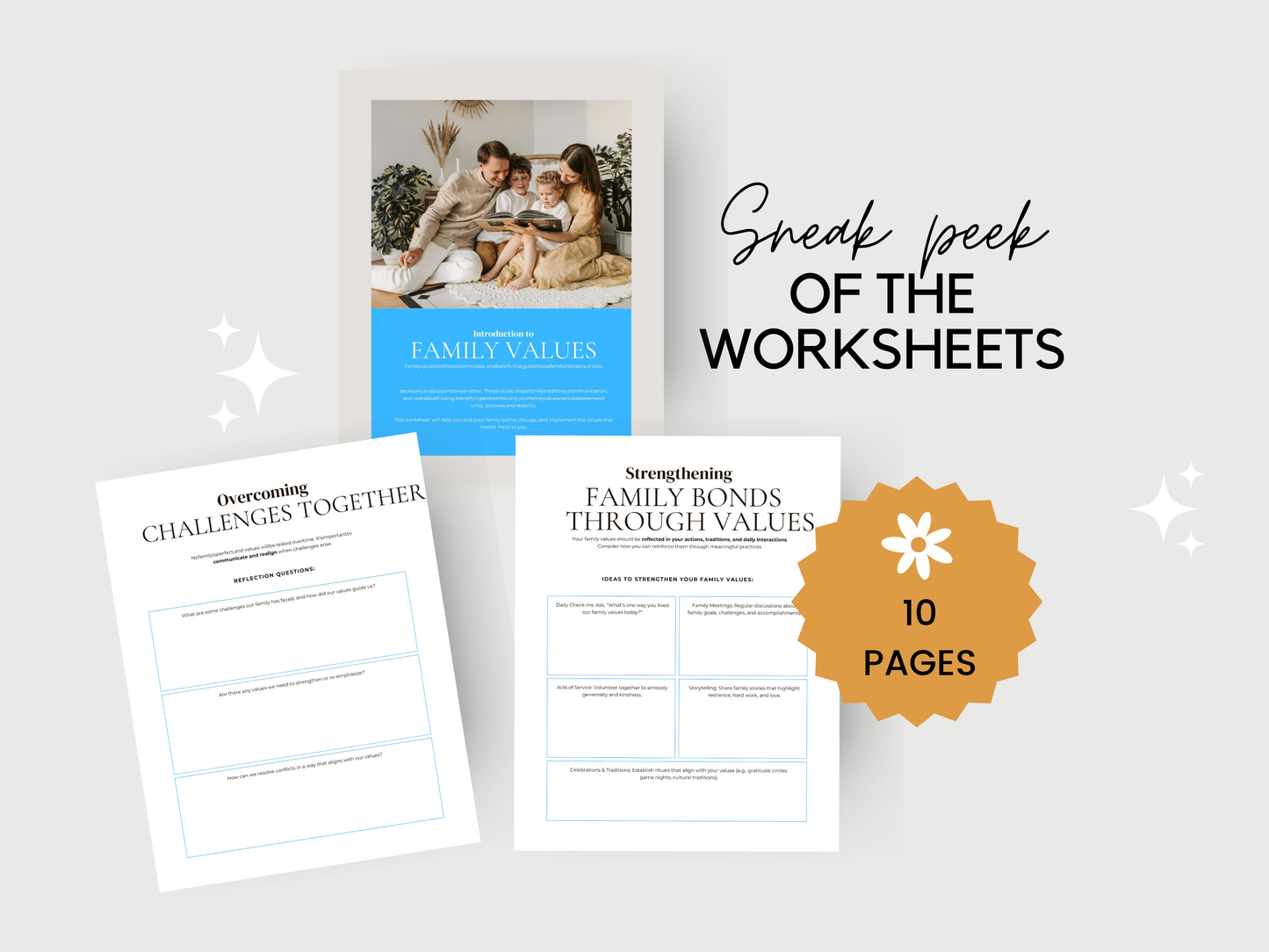 Family Values Worksheet