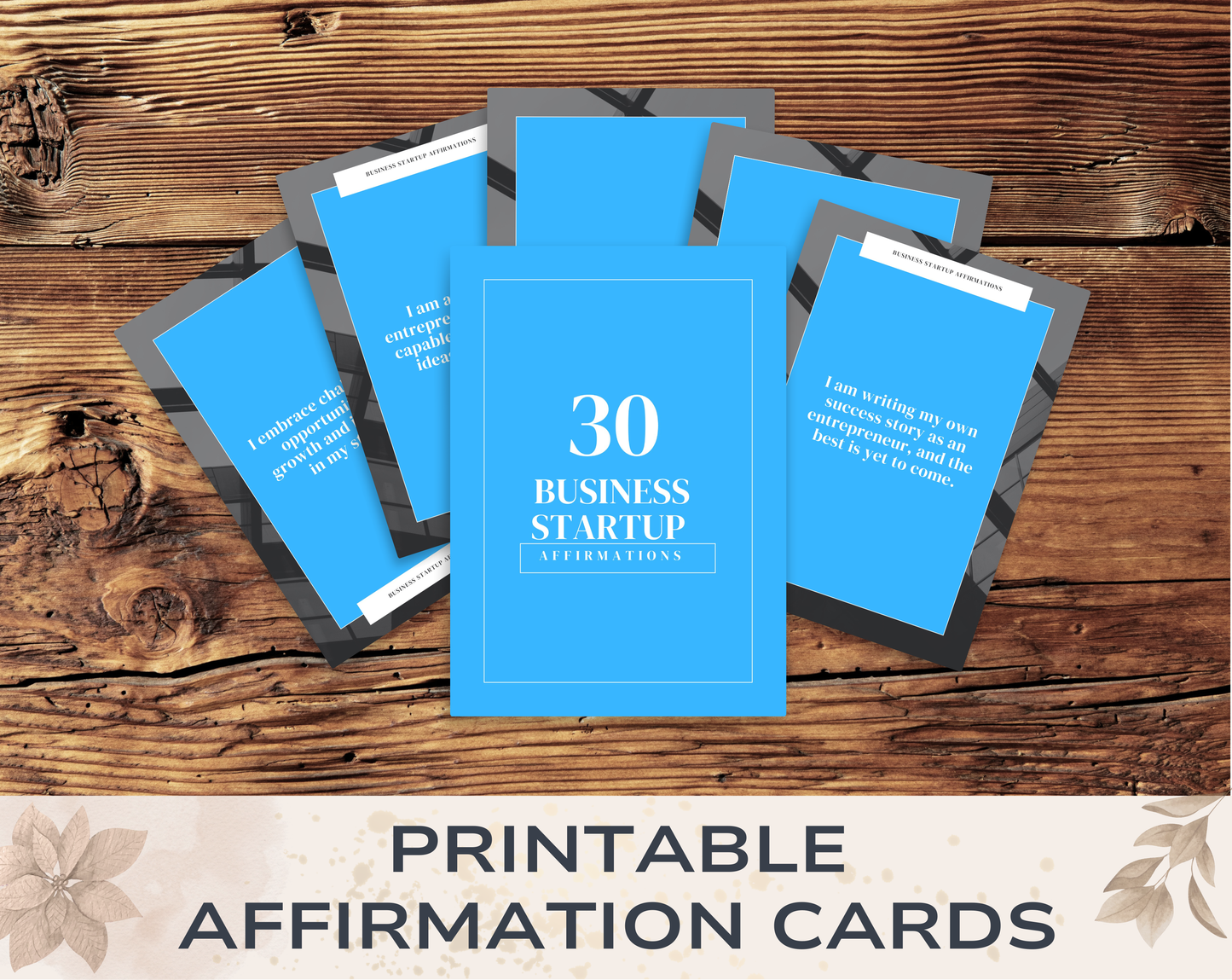 30 Business Startup Affirmation Cards