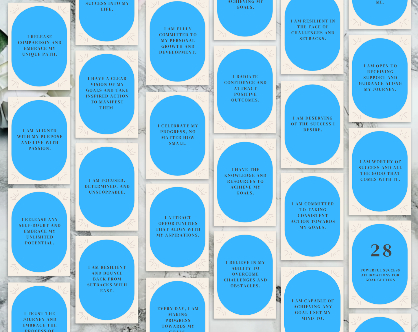 28 Goal Getter Affirmation Cards