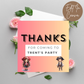 3rd Birthday Thank You Tag