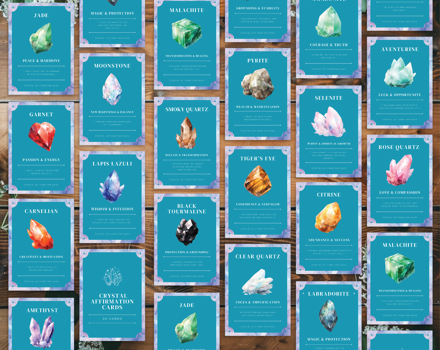 Crystal Affirmation Cards