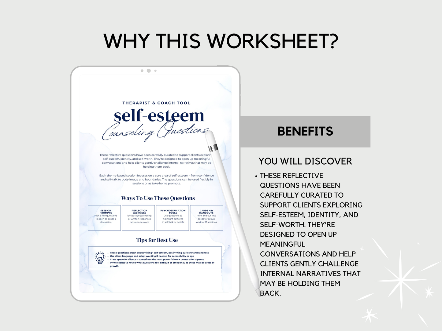 Self-Esteem Counselling  Questions