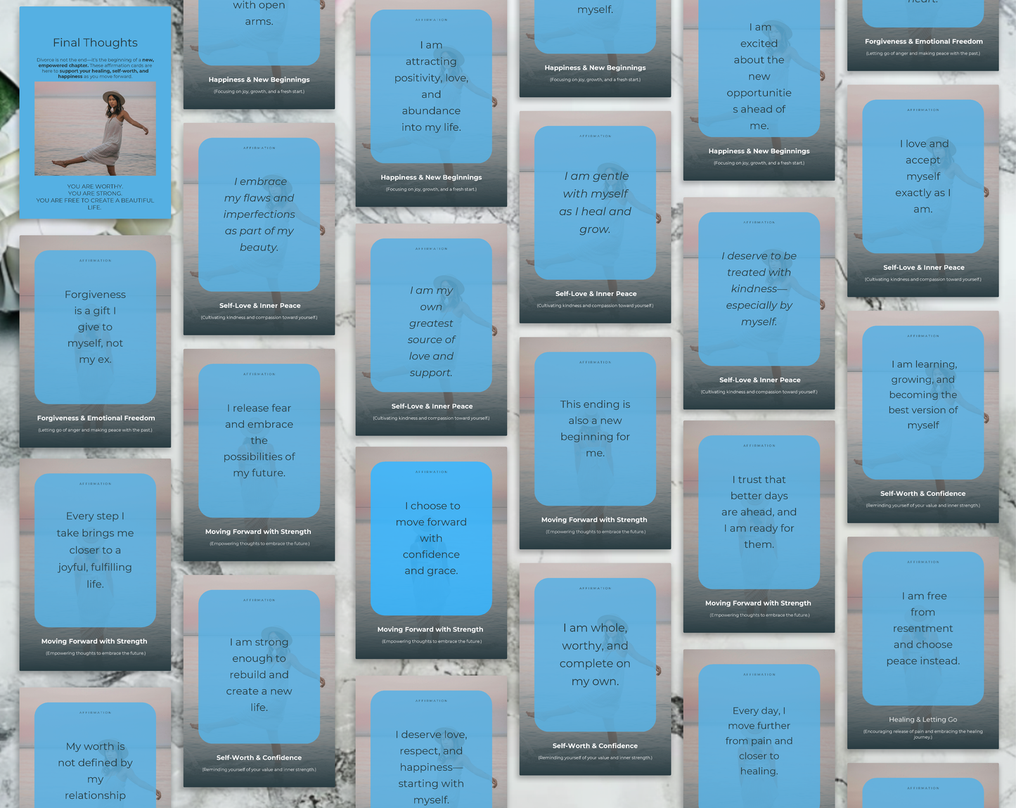 30 Divorce Affirmation Cards